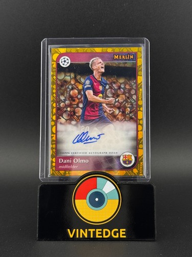 Dani Olmo 2025 Topps Merlin Chrome Gold /3