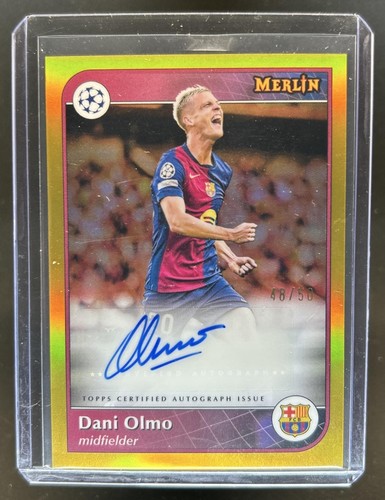 Dani Olmo 2024 Topps Merlin Chrome Gold Refractor /50