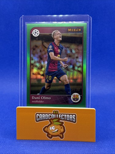 Dani Olmo 2024 Topps Merlin Chrome Green Refractor /99