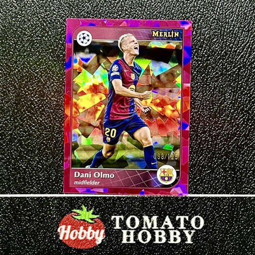 Dani Olmo 2024 Topps Merlin Chrome Magenta Atomic Refractor /125