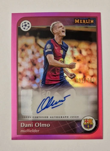 Dani Olmo 2024 Topps Merlin Chrome Pink /199
