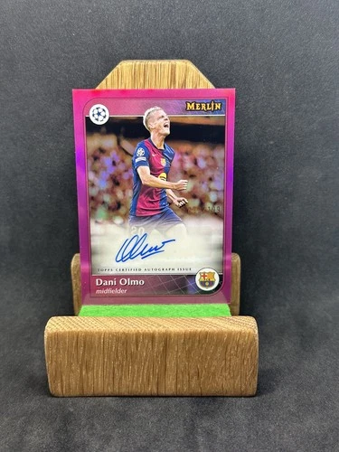 Dani Olmo 2025 Topps Merlin Chrome Pink Refractor /199