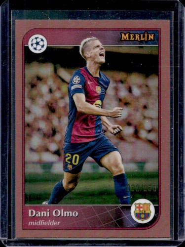 Dani Olmo 2024 Topps Merlin Chrome Rose Gold Refractor /250