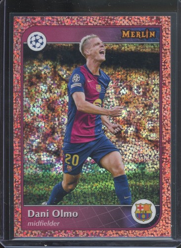 Dani Olmo 2024 Topps Merlin Chrome Rose Gold Speckle /250