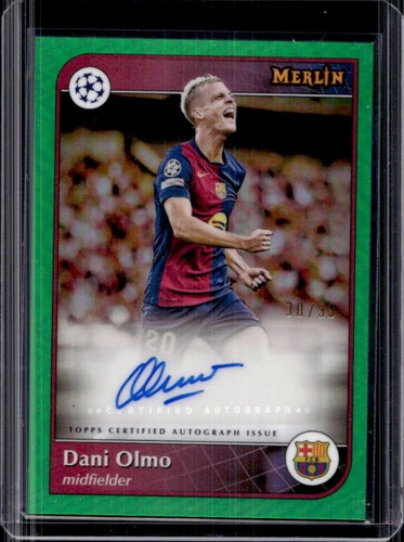 Dani Olmo 2024 Topps Merlin Chrome Verde Rifrattore /99