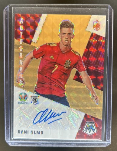 Dani Olmo 2021 Panini Mosaic UEFA EURO Orange Fluorescent /5