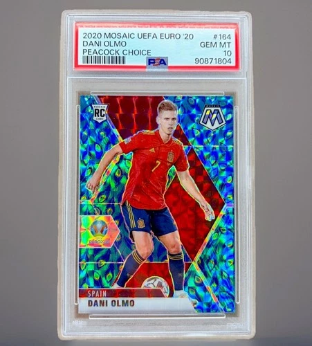Dani Olmo 2020 Panini Mosaic UEFA Euros Peacock