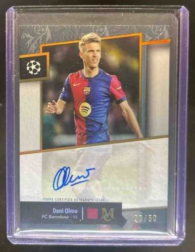 Dani Olmo 2024 Topps Museum UEFA Oro /50