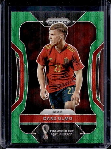 Dani Olmo 2022 Panini Prizm World Cup Green Wave #220