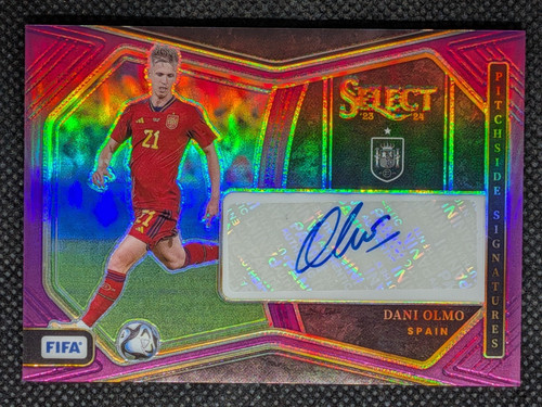 Dani Olmo 2023 Panini Select FIFA Purple Prizm /49