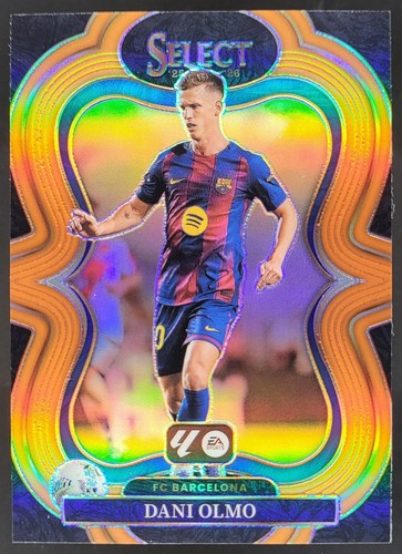 Dani Olmo 2025 Panini Select Naranja Prizm /75