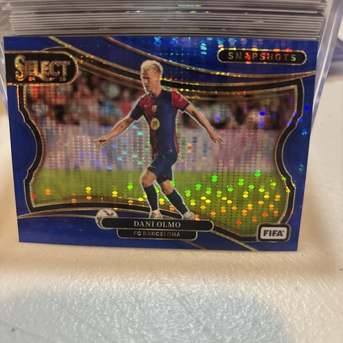 Dani Olmo 2025 Panini Select Pulsar Blue Prizm