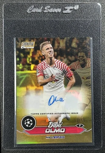 Dani Olmo 2023 Topps Stadium Club Chrome Gold Refractor /50