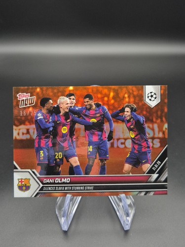 Dani Olmo 2025 Topps Now UCL Parallel /25