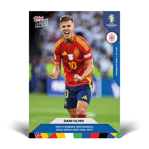 Dani Olmo 2024 Topps Now UEFA Euro 2024