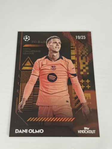 Dani Olmo 2025 Topps UCL Knockout /25