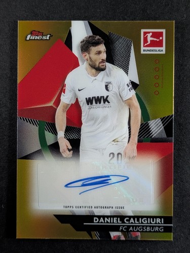 Daniel Caligiuri 2020 Topps Finest Gold Refractor /25