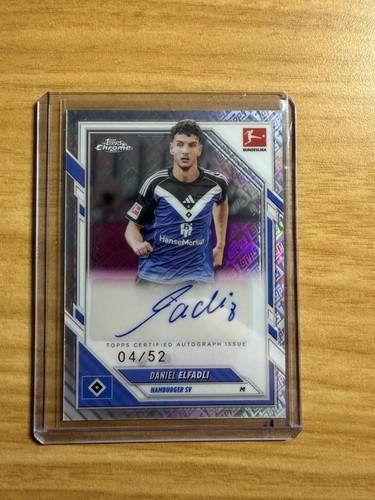 Daniel Elfadli 2025 Topps Bundesliga Chrome Logo Refractor /52