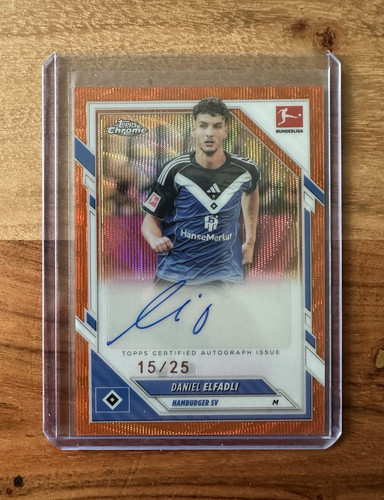 Daniel Elfadli 2025 Topps Chrome Bundesliga Orange /25
