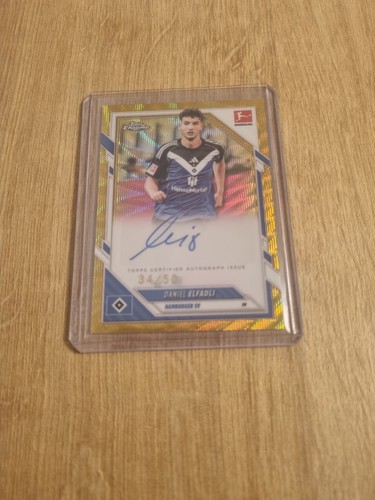Daniel Elfadli 2025 Topps Chrome Gold Wave /50