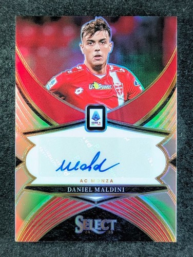 Daniel Maldini 2024 Panini Select Serie A Silver Prizm