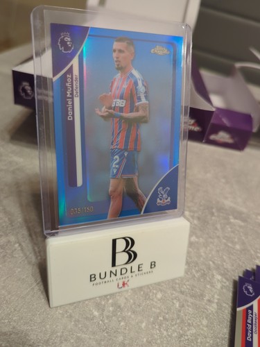 Daniel Munoz 2026 Topps Chrome Premier League Blue Refractor /150