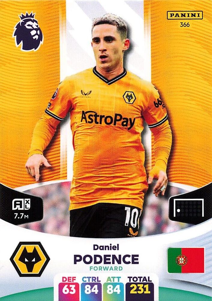 Daniel Podence 2024 Panini Adrenalyn XL Premier League