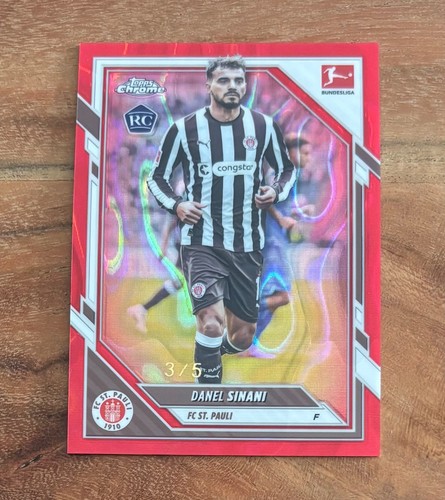 Daniel Sinani 2025 Topps Bundesliga Chrome Red /5