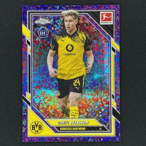 Daniel Svensson 2025 Topps Bundesliga Chrome Purple Mini Diamonds /75