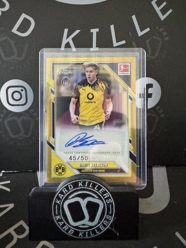 Daniel Svensson 2025 Topps Chrome Bundesliga True Gold /50