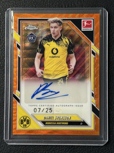 Daniel Svensson 2025 Topps Chrome Orange Wave /25
