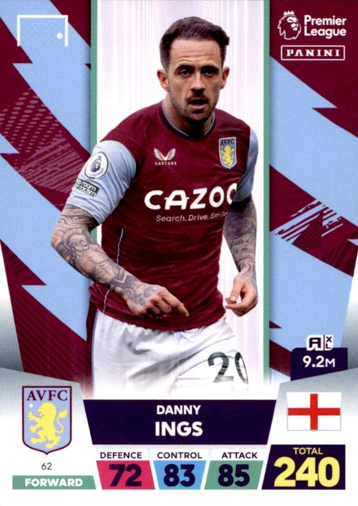 Danny Ings 2023 Panini Adrenalyn XL Premier League