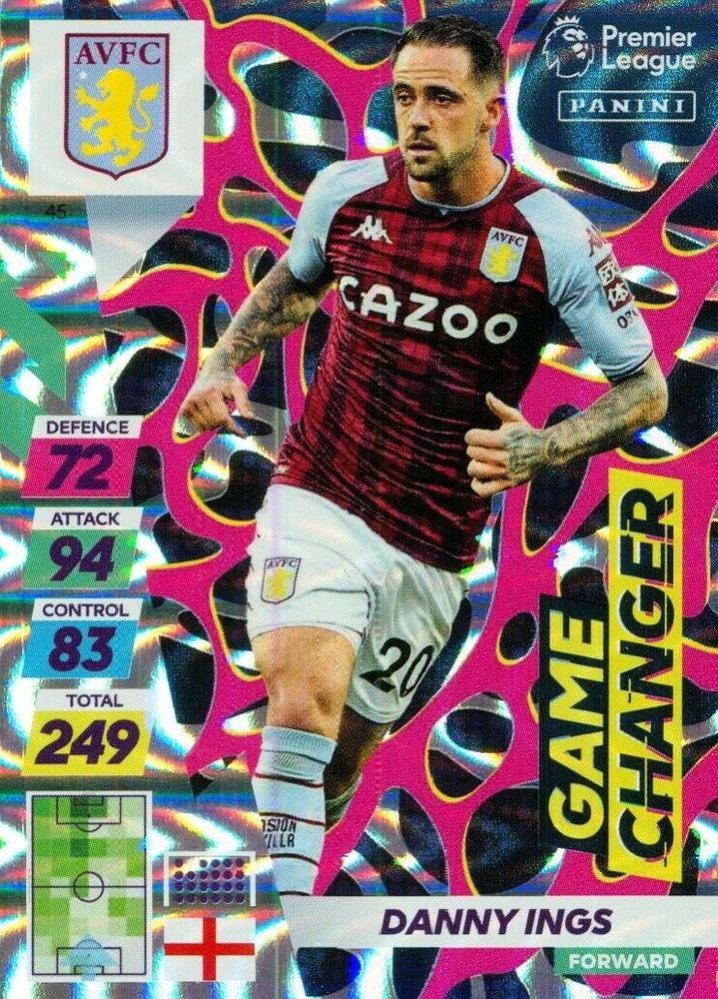 Danny Ings 2021 Panini Adrenalyn XL Premier League Plus
