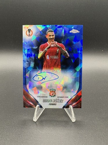 Darwin Núñez 2023 Topps Chrome UEFA Club Competitions Sapphire