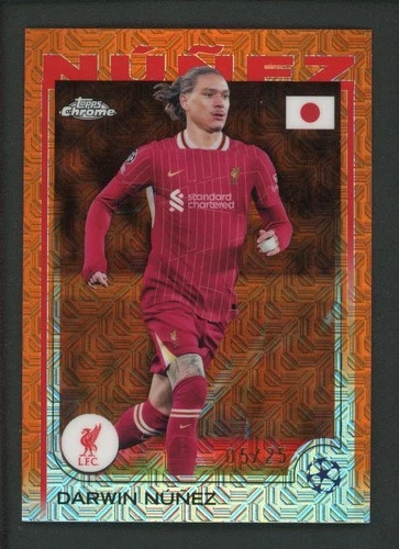 Darwin Núñez 2025 Topps Cromo UEFA Champions League Arancione /25