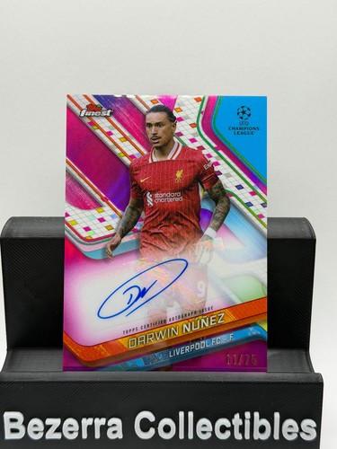 Darwin Núñez 2024 Topps Finest Pink Refractor /75