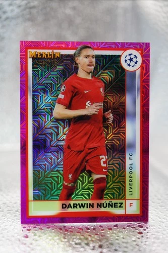 Darwin Núñez 2022 Topps Merlin Chrome Pink Mojo /275
