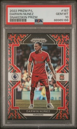 Darwin Núñez 2022 Panini Prizm Premier League Snake Prizm