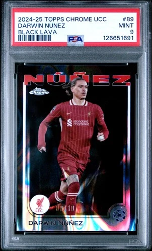 Darwin Nunez 2024 Topps Chrome Black Lava /10