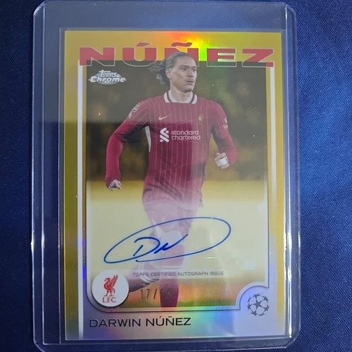 Darwin Nunez 2024 Topps Chrome Gold /50