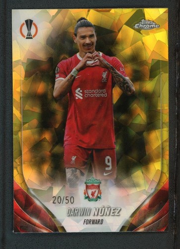 Darwin Nunez 2024 Topps Chrome Ice Cracked Gold /50