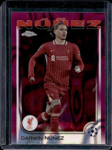 Darwin Nunez 2024 Topps Chrome Magenta Lava Refractor /75