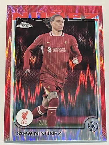 Darwin Nunez 2024 Topps Chrome UEFA Hongbao Red /8