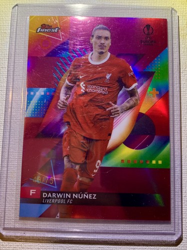 Darwin Nunez 2023 Topps Finest Gold Refractor /75