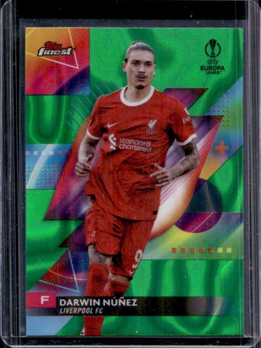Darwin Nunez 2023 Panini Finest Green Lava Refractor /99