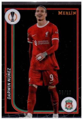 Darwin Nunez 2023 Topps Merlin Chrome /10