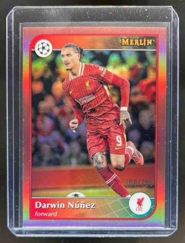 Darwin Nunez 2024 Topps Merlin Chrome Gold Pink Refractor /250