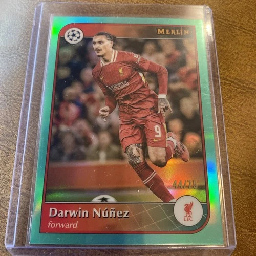 Darwin Nunez 2025 Topps Merlin Chrome Teal /75