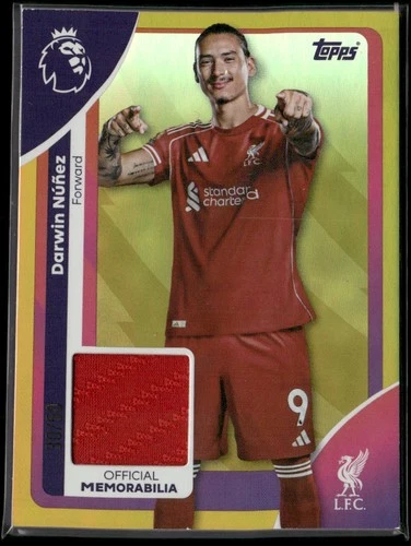 Darwin Nunez 2025 Topps Premier League Gold /50