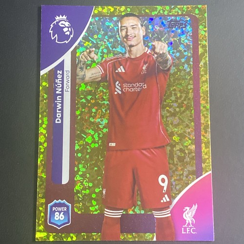 Darwin Nunez 2026 Topps Premier League Yellow Sparkle /299